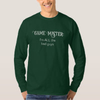 Mestre de Jogo Sou TODOS a Camisa-T dos Homens das