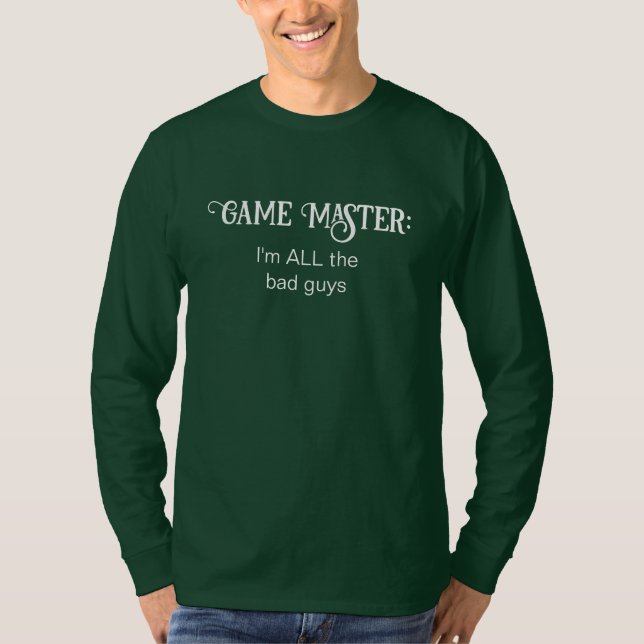 Camiseta Mestre de Jogo Sou TODOS a Camisa-T dos Homens das (Frente)