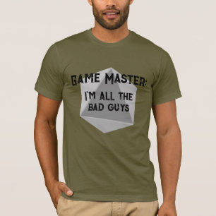 Camiseta Mestre de Jogo Sou TODOS a Camisa-T dos Homens das