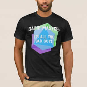 Camiseta Mestre de Jogo Sou TODOS a Camisa-T dos Homens das