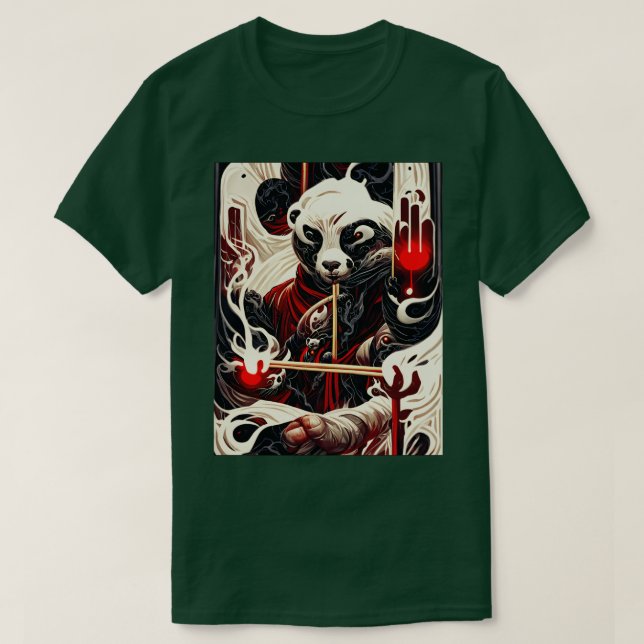 Camiseta mestre de kunfu (Frente do Design)