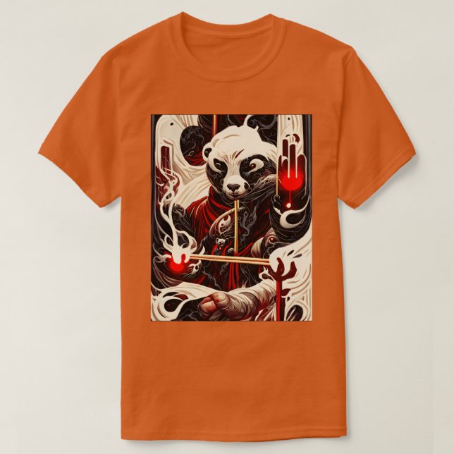 Camiseta mestre de kunfu (Frente do Design)