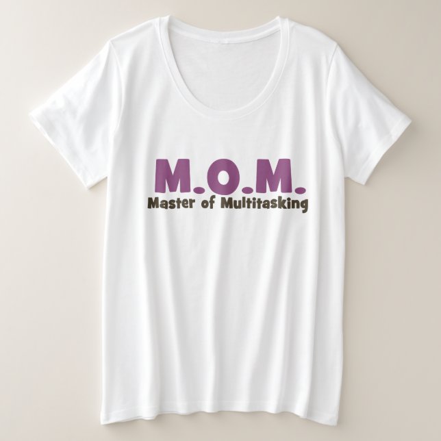 Camiseta Mestre de multitarefa MOM (Frente do Design)