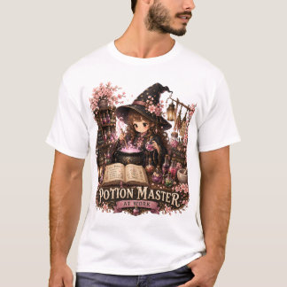 Camiseta Mestre de Poções em Ação, Bruxa Fantasia Fofa