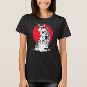 Camiseta Mestre de Professores de Tatuagem Cat, Samurai Sen