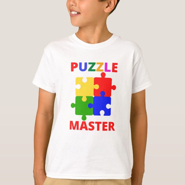 Camiseta Mestre de Puzzle (Frente)