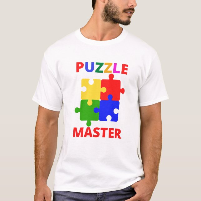 Camiseta Mestre de Puzzle (Frente)
