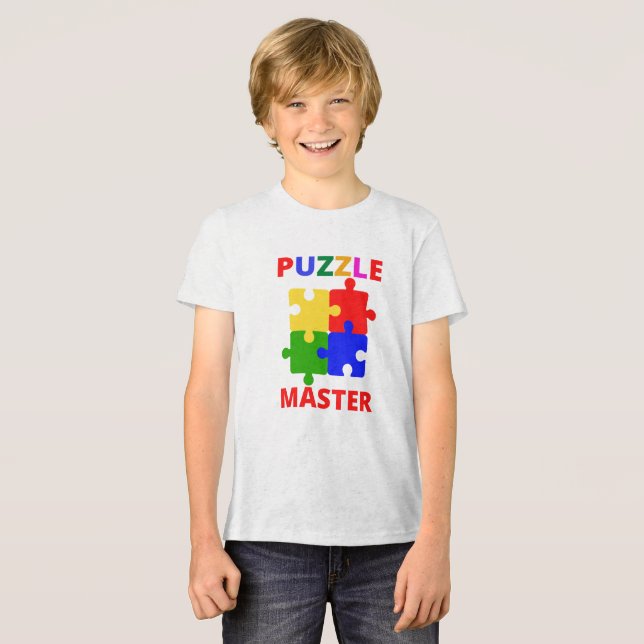 Camiseta Mestre de Puzzle (Frente Completa)