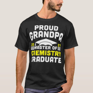 Camiseta Mestre de Química Orgulhosa Avô Formando 2021 De