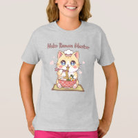 Mestre de Ramen Kawaii Neko Gato Comida Chef Fofo