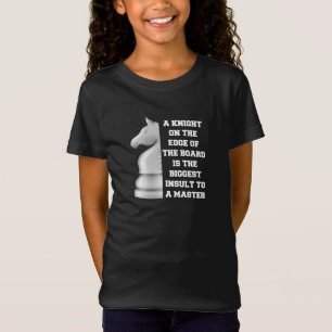 Camiseta Mestre de Sabedoria de Estratégia de Xadrez do Cav