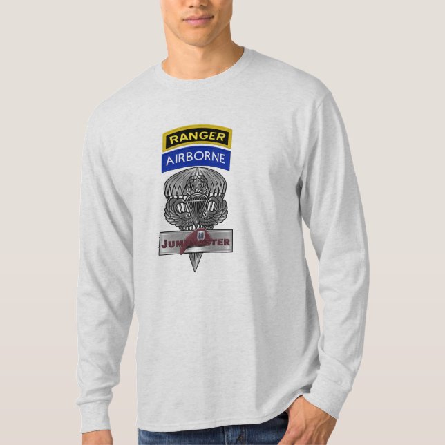 Camiseta Mestre de Salto de Ranger Aerotransportado  (Frente)