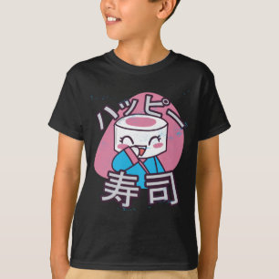 Camiseta Mestre de Sushi Engraçado Design de Desenho Animad