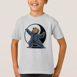 Camiseta Mestre de Tai Chi do Capivara Artes Marciais Yin Y