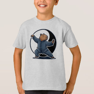 Camiseta Mestre de Tai Chi do Capivara Artes Marciais Yin Y