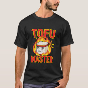 Camiseta Mestre de Tofu Vegan Engraçado Planta