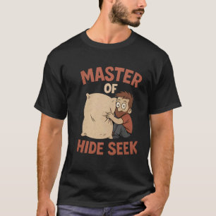 Camiseta Mestre Divertido de Esconde Esconde Pai Vida Carto
