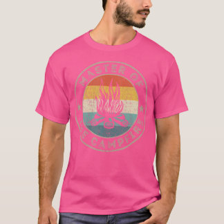 Camiseta Mestre Do Campo De Retro Do Acampamento Funny Pun