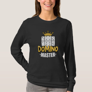 Camiseta Mestre do Dominó Jogo de Dominó de Peças Jogo de D