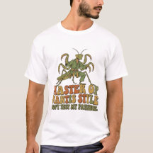 Mestre do Estilo de Karatê Mantis Inseto Divertido