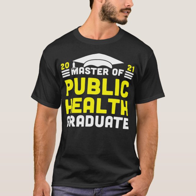 Camiseta Mestre do Formando de Saúde Pública 2021 (Frente)