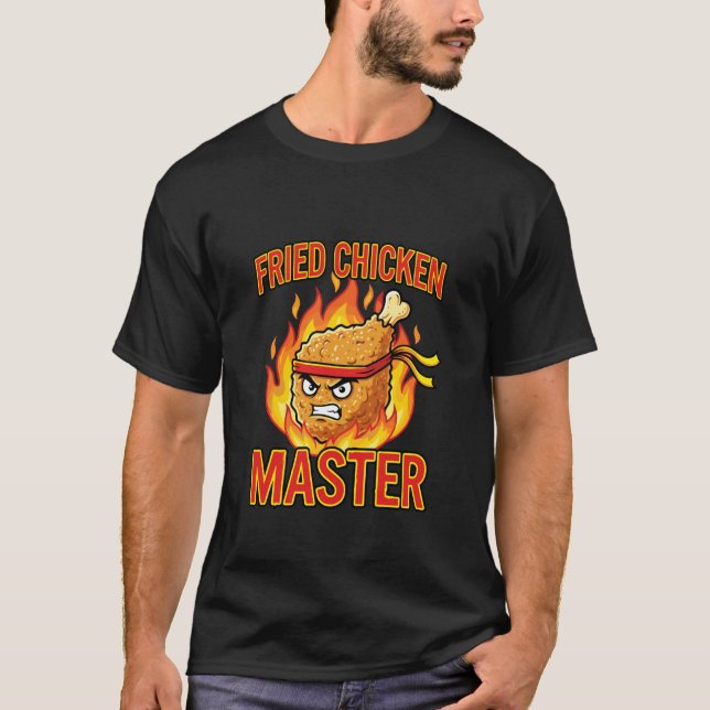 Camiseta Mestre do Frango Frito Engraçado (Frente)