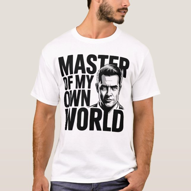 Camiseta Mestre do Meu Mundo Motivacional (Frente)