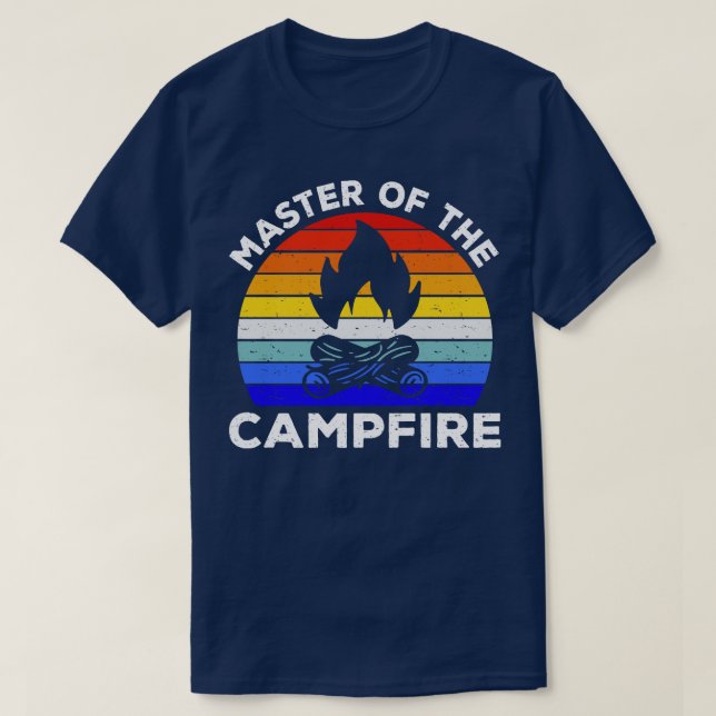 Camiseta Mestre Dos Incêndios De Acampamento De Campfire IV (Frente do Design)