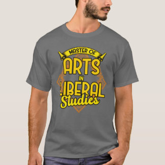 Camiseta Mestre em Artes em Estudos Liberais retrô