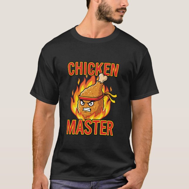 Camiseta Mestre Frango Comida Divertida (Frente)