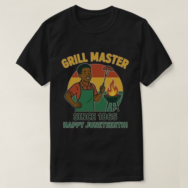 Camiseta Mestre Grill Desde 1865 Junetésimo Dia (Frente do Design)