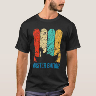 Camiseta Mestre Isca de Pesca de Robalo Antiga Pescador Hom