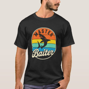 Camiseta Mestre Isqueiro de Pesca - Retró Funnny Tubarão de