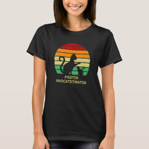 Camiseta Mestre Procrastinador Gato Humor Gatinho Preguiç