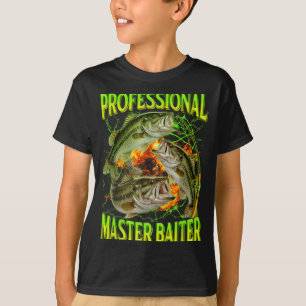 Camiseta Mestre profissional de isca meme engraçado de pesc