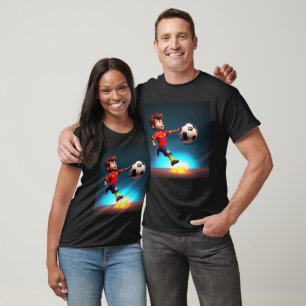 Camiseta "Meta Bound: The Animated Boy's Perfect Kick"