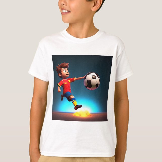 Camiseta "Meta Bound: The Animated Boy's Perfect Kick" (Frente)