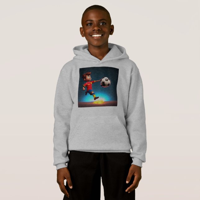 Camiseta "Meta Bound: The Animated Boy's Perfect Kick" (Frente Completa)