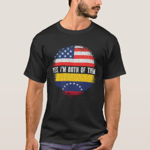 Camiseta Metade Americana Half Venezuela Sinalizador Venezu