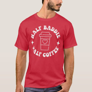 Camiseta Metade Baddie Metade Café Retro Groovy Café retro