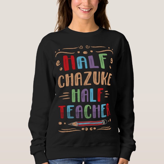 Camiseta Metade Chazuke Metade Professor Comida Japonesa Fo (Frente)