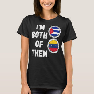 Camiseta Metade Cubana Metade Herança Venezuela Venezuela e