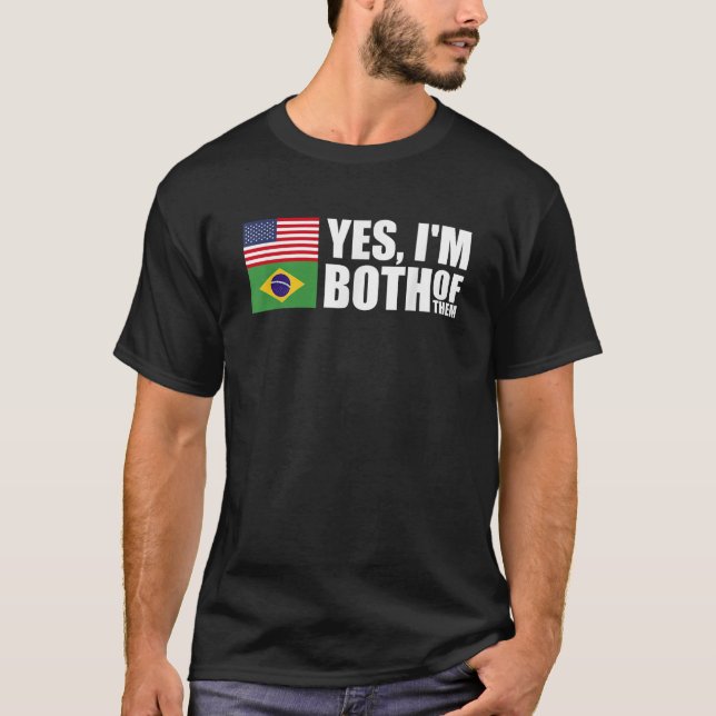 Camiseta Metade da América Metade do Brasil (Frente)