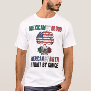 Camiseta Metade da Bandeira Média Americana Mexicana Méxi