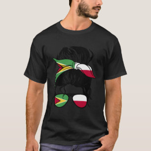 Camiseta Metade Da Guiana Metade Polonesa Mix Guyana E Polô