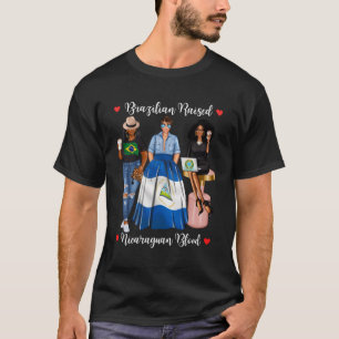 Camiseta Metade Da Nicarágua Levantada Na Nicarágua
