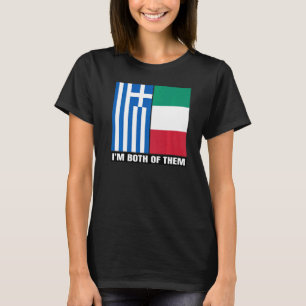 Camiseta Metade do grego Half Italiana Heritage Italia DNA 