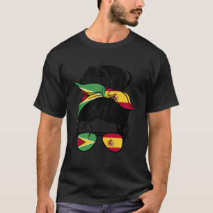 Camiseta Metade Do Guiana Metade Do Espanhol Mix Guyana E E