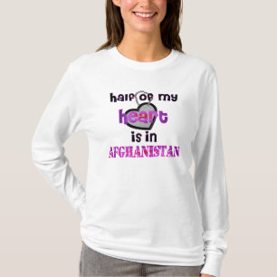CAMISETA METADE DO MEU CORAÇÃO AFEGANISTÃO
