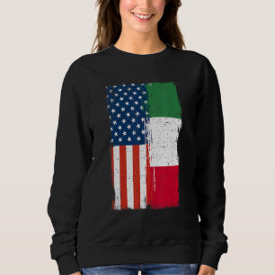 Camiseta Metade do México Bandeira Metade Americana México 